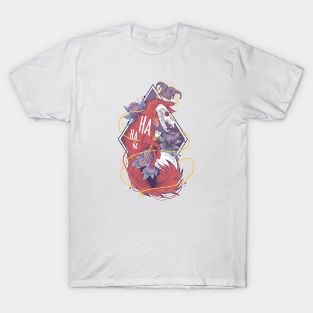 Jester fox T-Shirt by Jess Adams